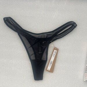 SKIMS Black Sheer Panties